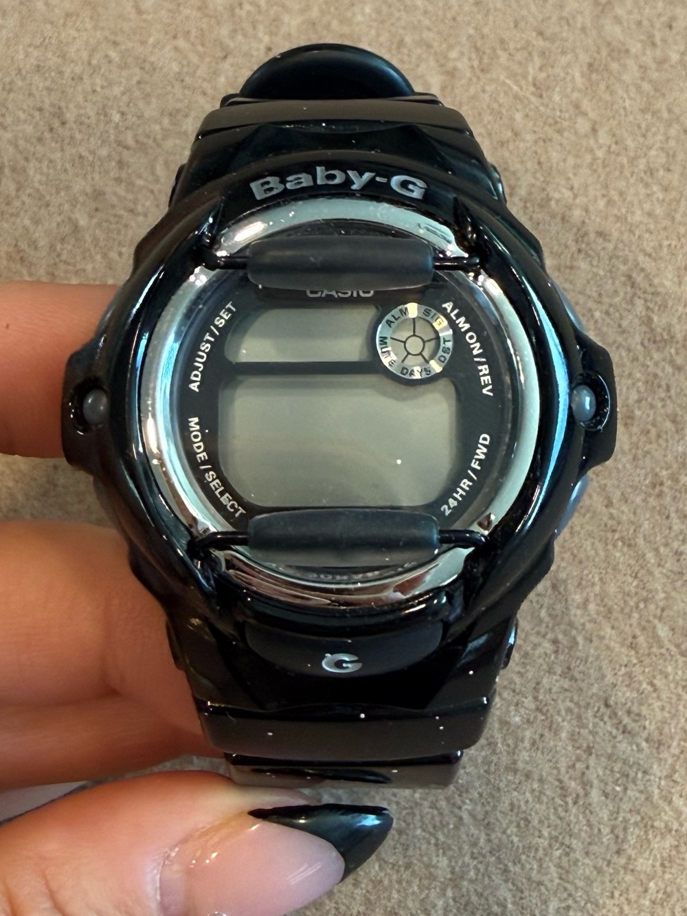G-Shock Baby-G Black Digital Women's Watch